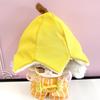 Banana-shaped hat and overalls set for 10cm plush toy, kigurumi accessories, otaku activities, doll mascot, kpopdoll costume [Used]