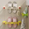 Multi-functional Wall-Mounted Slipper Rack