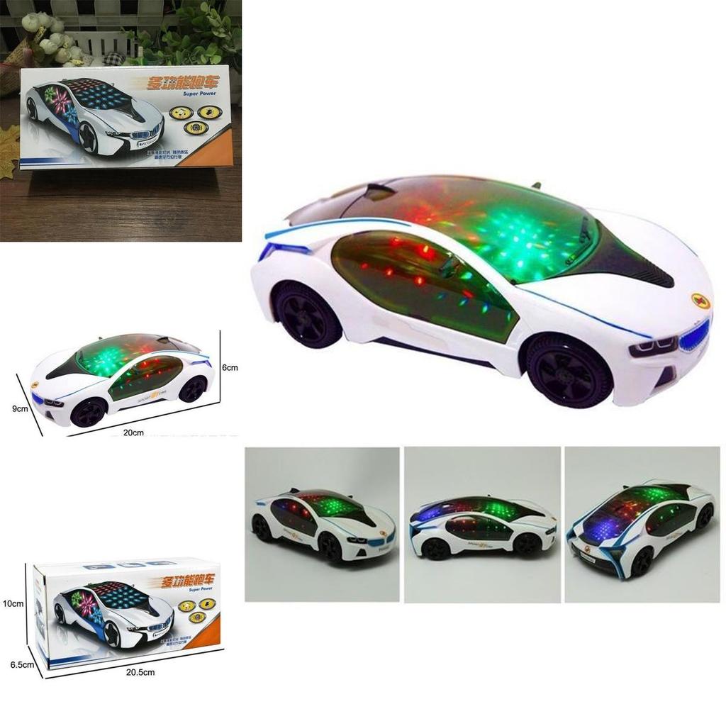 Premium Quality 3d Led Flashing Light Car Toy Featuring Music Sounds For Kids