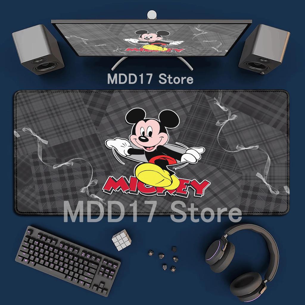 HD Printing Anime Mouse Pads Black and White Mickey Mouse Pad Speed Pc Computer Keyboard Desk Mat PC Gaming Accessories Mousepad