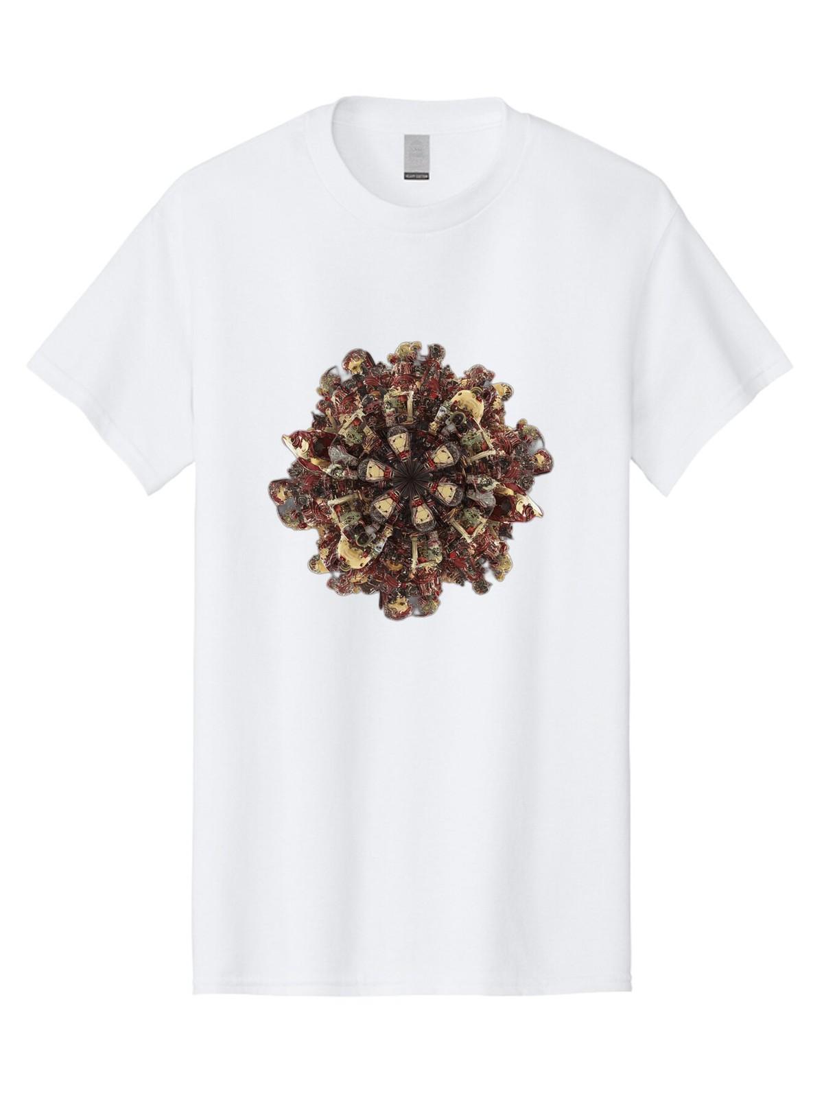Skeletons-Kaleidoscope Mens Graphic Tee, 100% Cotton, Casual Summer Wear S