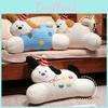 Plush Removable Toy Lumbar Cushion With Cartoon Animal Pattern Chair Doll Decor