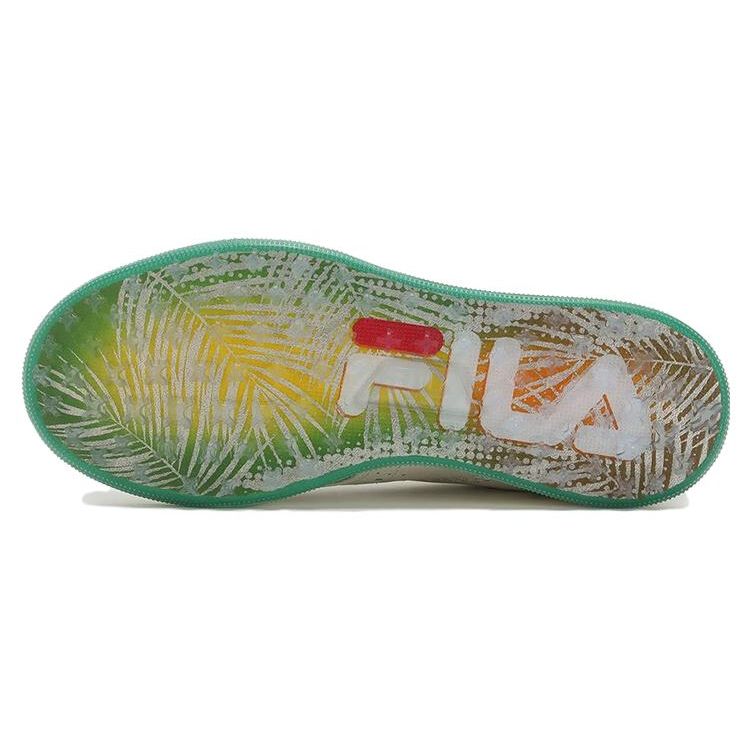 Fila GF Derby Sports Shock Absorbing Low Top Golf Shoes Women Sneaker White Green A12W331703FBJ