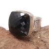 Black Spinal Gemstone Handmade Silver Jewelry  "9"