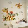 Tree Cartoon Animal Dinosaur Butterfly Wall Stickers, Living Room Bedroom Kids Room Decor, Self-Adhesive Wall Art