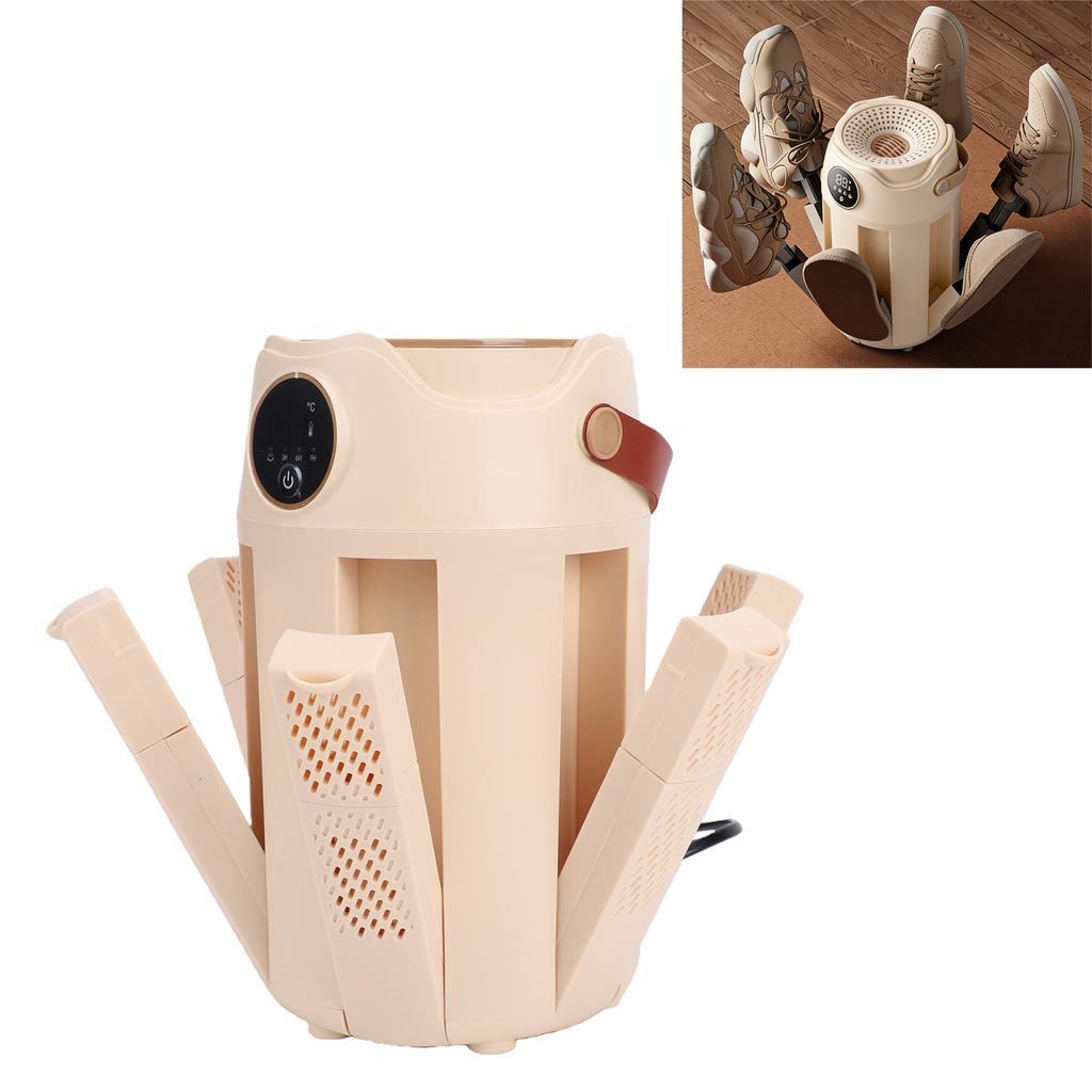 Shoe Dryer Portable Foldable Constant Temperature Timer 6 Claws Fast Drying Shoe Machine
