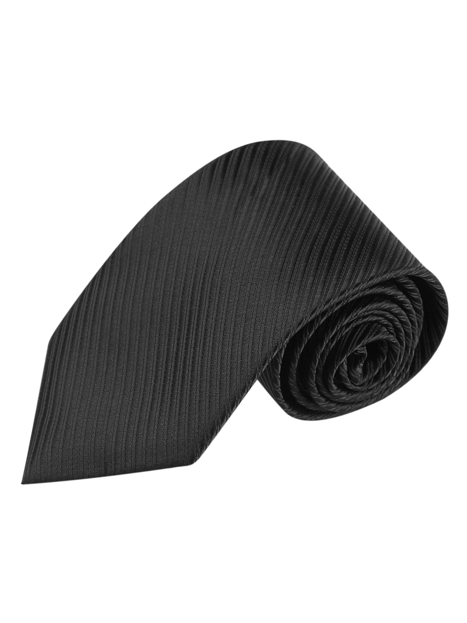 [Allegra K] Self-Tie Necktie, Classic, Solid Color, Skinny Fit, Wedding, Party, Workwear, Men s, Black Stripe, One Size