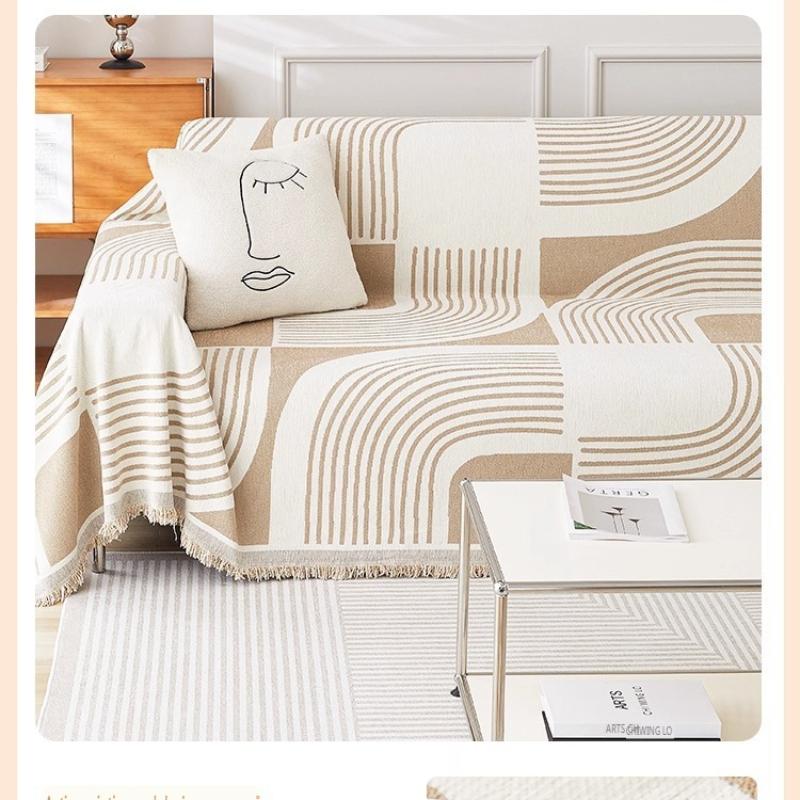 Chenille Sofa Cover Anti-scratch Anti-slip Cushion All-inclusive All-season Universal Sofa Blanket