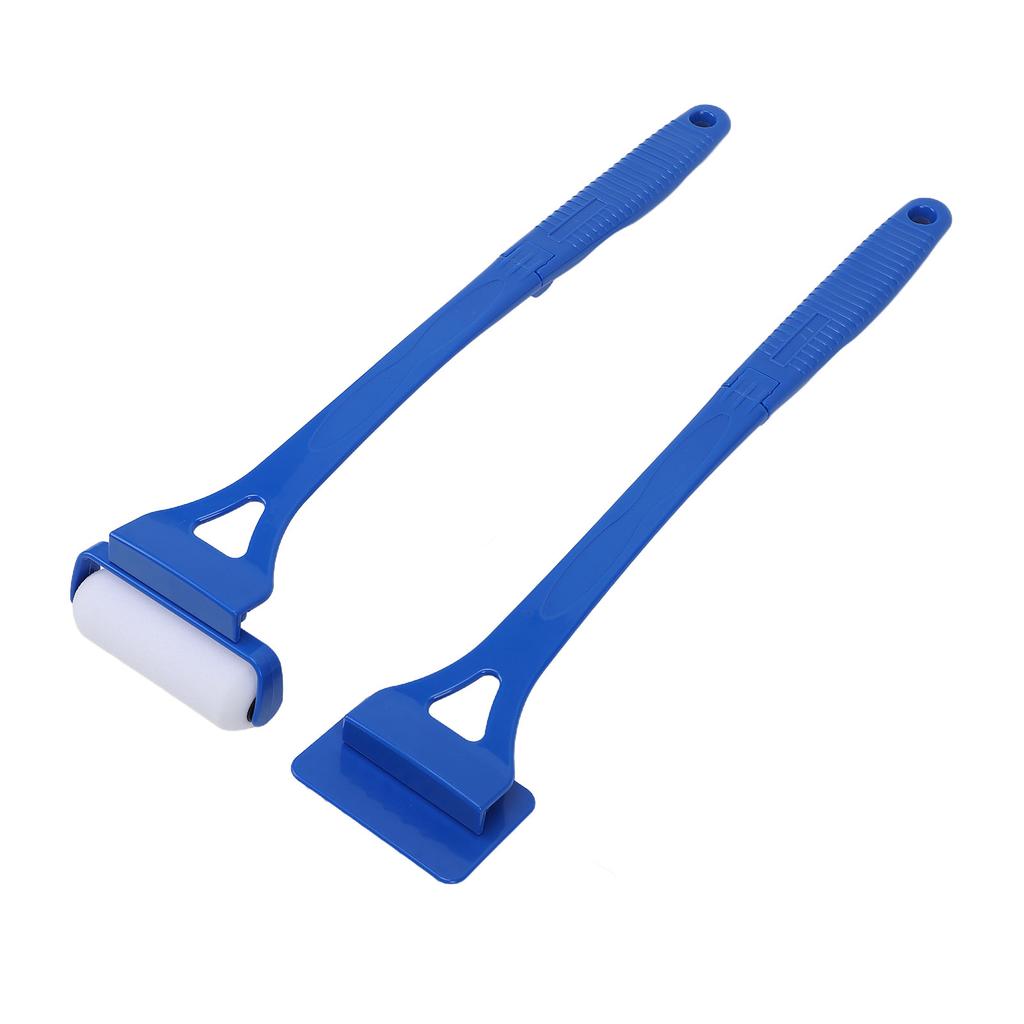 Foldable   Handle Back Lotion Applicator Roller Back Scratcher Set Multifunctional Sunscreen Self Tanner Application Roller Blue