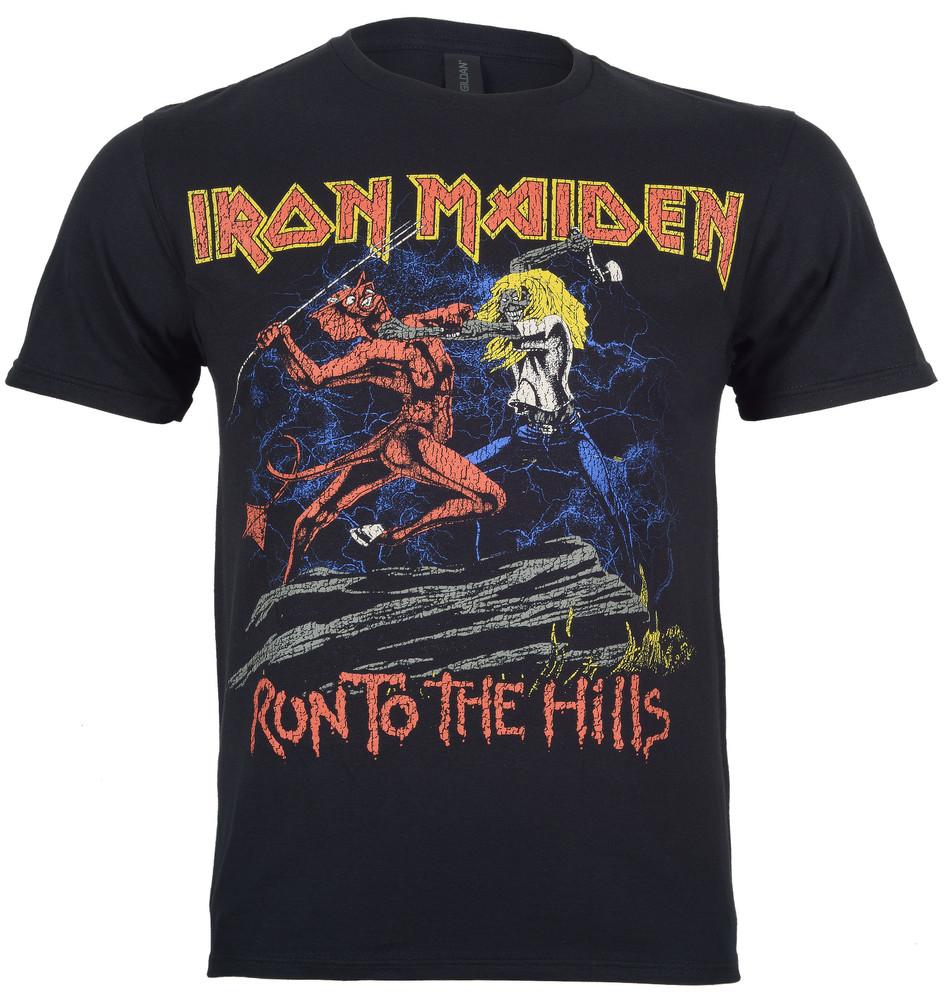 

Футболка Iron Maiden Run To The Hills Новая Официальная Черная 4XL