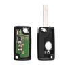 KEYYOU 2 Buttons Remote Flip Key Folding Car Key For Peugeot 207 307 308 3008 407 433MHz PCF7961 HU83 Blade ID46 ASK CE0536