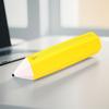 Silicone pencil-shaped pencil case/stationery bag, soft and easy to clean, simple student stationery bag
