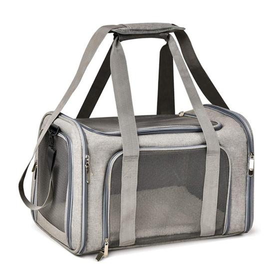 Yousheng Měkký přepravní box pro kočky Skládací cestovní přepravka pro mazlíčky Síťovaná taška na přenášení štěňat s ramenním popruhem pro kočky Malé psy