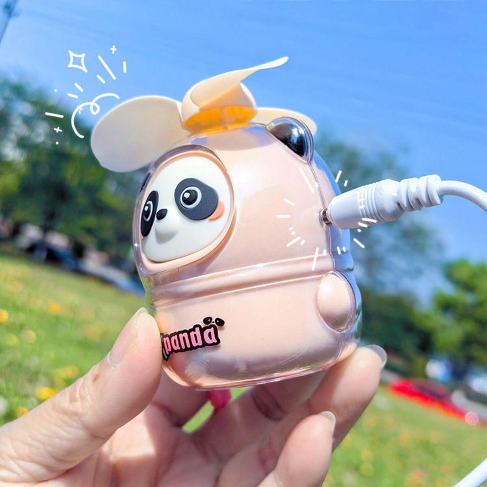 

Panda Desk Fan Handheld Pocket Fan Personal Mini Fan Outdoors Style 4
