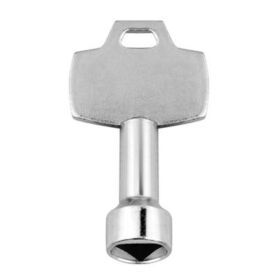 Multifunctional Utility Key Plumbers Tool Key, Triangles Cabinet Spanner Key Socket Key for Metro Train Elevator Door