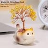 Ruijie Natural Yellow Crystal Money Tree Ornament