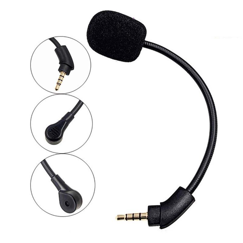 Replacement Mic for HyperX Cloud2 II/for HyperX Cloud Sliver Gaming Headset 3.5mm Detachable Microphone