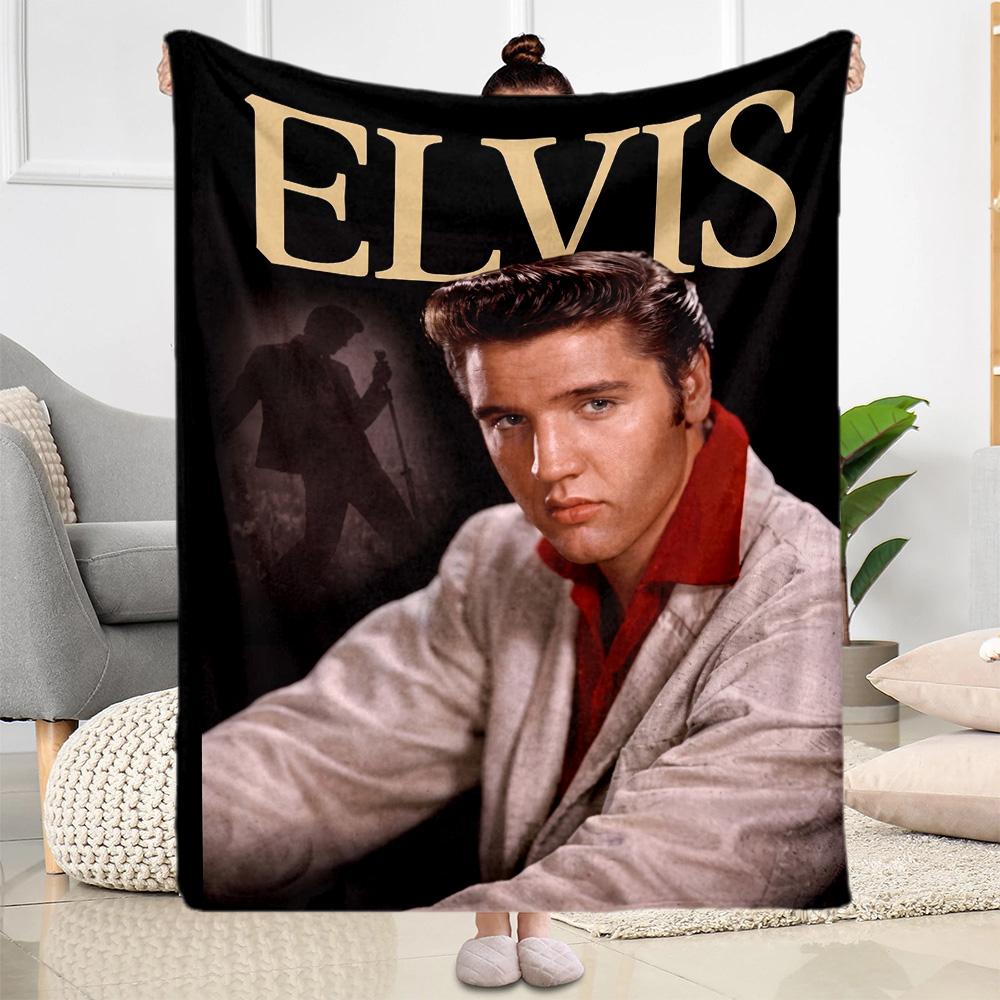 Elvis Presley: Music Legend Blanket Soft Warm Cozy Great for Couch Seaside Office Four Seasons Universal Modern Style Gifts For Family Or Friends