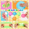 2.36 Inch Squishy Stress Ball Squeeze Toy - Sensory Fidget Ball for Anxiety Relief, Hand Exercise, ADHD, Anti-Stress, Party Gift