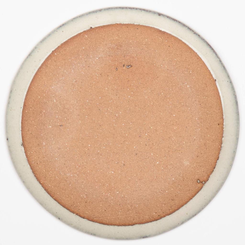 Marui Seito Shigaraki Ware Placă Hechimon cu margine Glazură albă Sculptură Diametru 15 cm Fabricat în Japonia Aproximativ. MR-3-3397