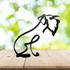 Dog Dog Miniatures Iron Art Dog Art Sculpture Simple   Office