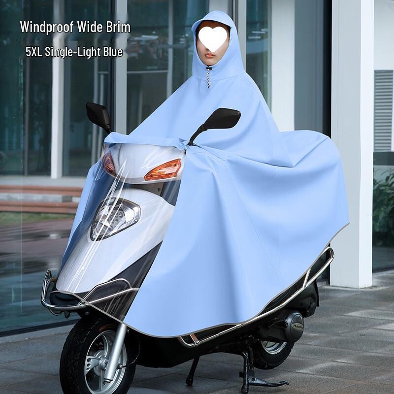 Heavy-Duty Full-Body Electric Scooter Rain Poncho