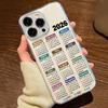 Phone Case for Samsung Galaxy S25 Ultra Cases S24 S23 FE S22Plus A06 A16 A55 A35 A05 2026 Calendar Sunlight Painting Clear Cover