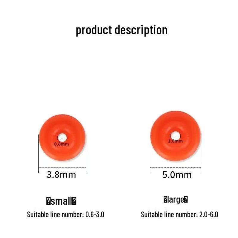 

Half-Round Fishing Float Line and Rig Stopper Bead Small