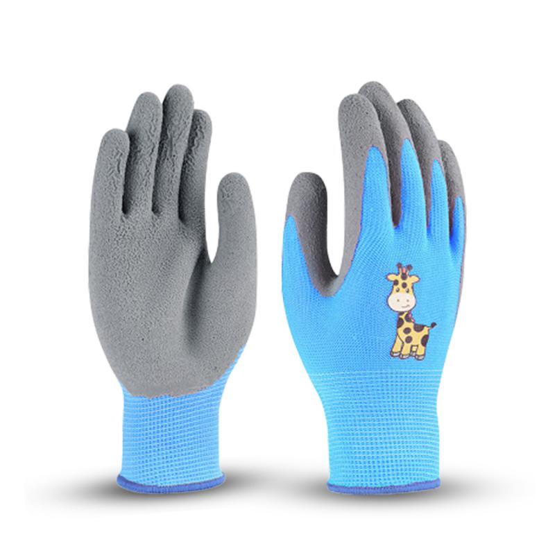 Gardening Gloves Kids Durable Waterproof Garden Work Gloves Non-Slip Children Safety Yard Work Gloves Portable Garden Supplies