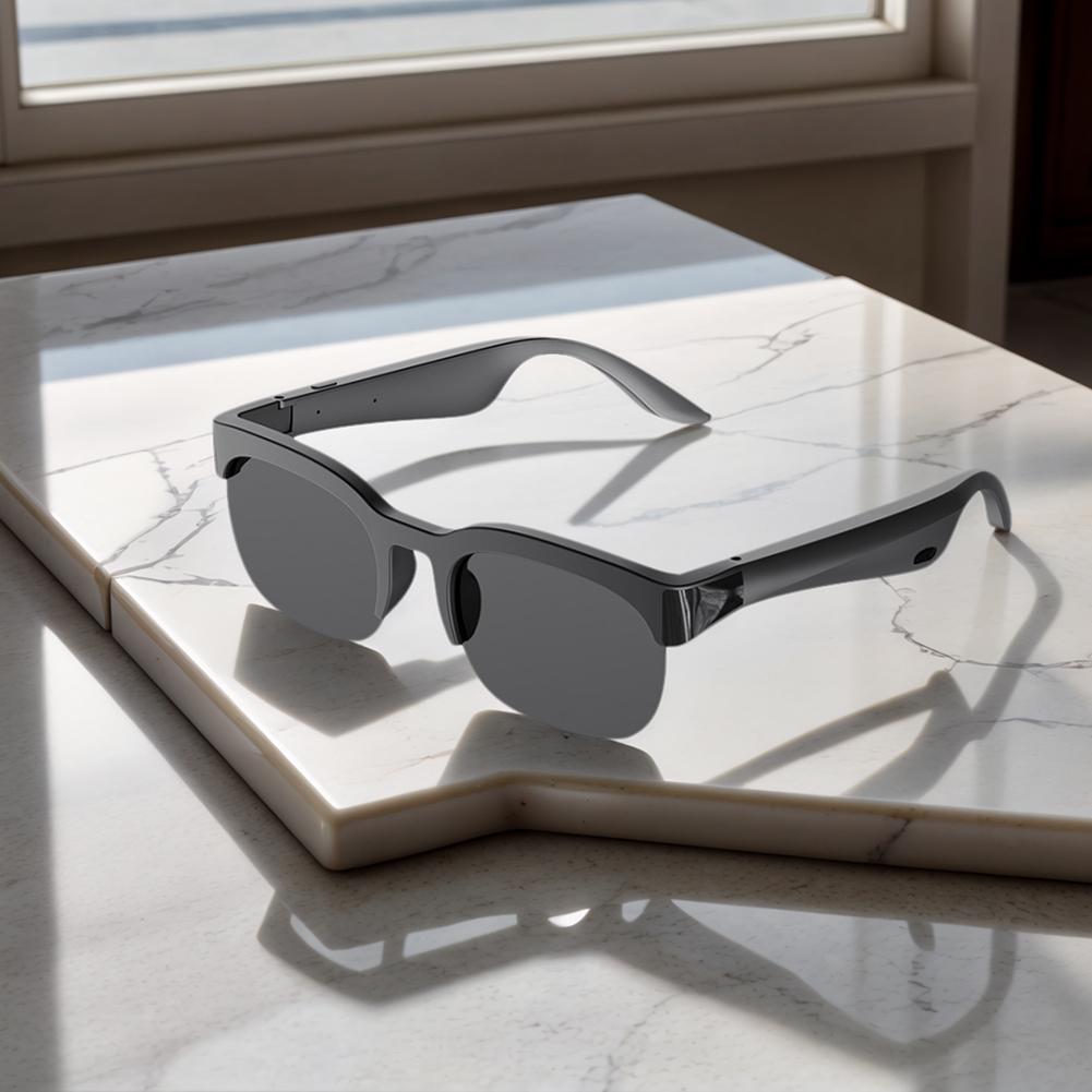 Smart Glasses with AI Translator Hands-Free Music & Calls BT Sunglasses UV Protection Outdoor Sports Headphones for Men & Women
