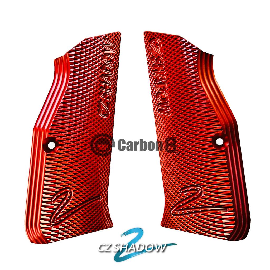 Carbonate Carbon8 Griffschalen-Set Rot CZ SHADOW2 Kompatibel Originalteile CBP46RD