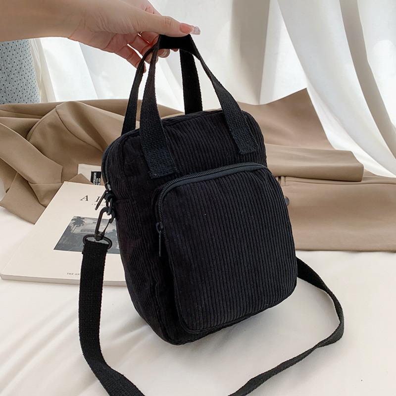 Fashionable Minimalist Square Bag 2023 Spring Shoulder Crossbody Bag For Women Black