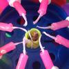 Lotus Candle Solid Paraffin Colored Flower Shape Flat Bottom Rotating Electronic Candle Birthday Cake Music Candles Party Supplies