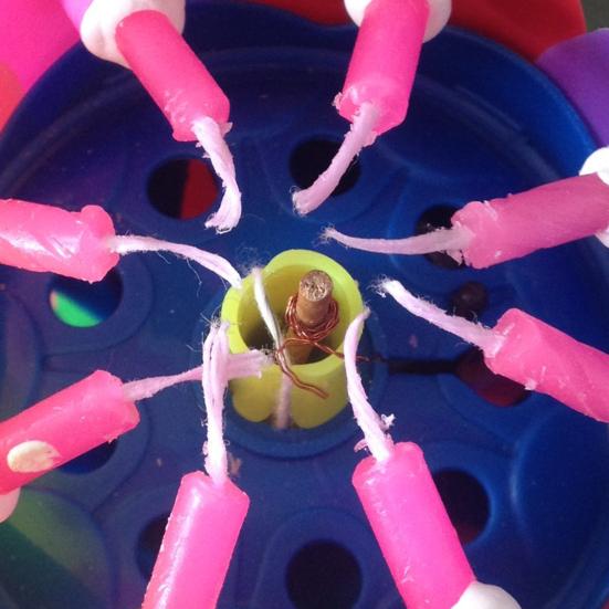 Lotus Candle Solid Paraffin Colored Flower Shape Flat Bottom Rotating Electronic Candle Birthday Cake Music Candles Party Supplies