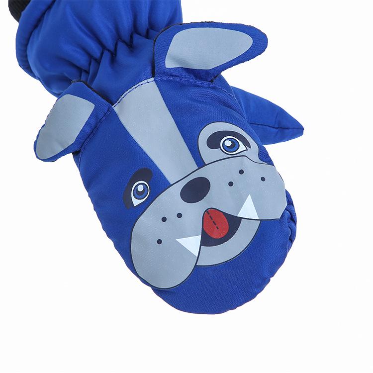 Men's and Children's Winter Cycling Gloves: Waterproof, Warm, and Cartoon-Themed for Ages 3-5