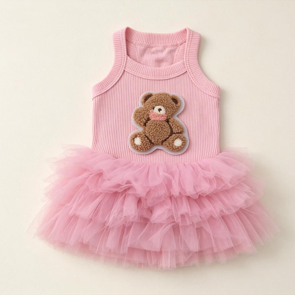1PC Princess Dog Skirt Sleeveless Puffy Cute Pet Half Skirt Comfortable for Small Dogs Cats