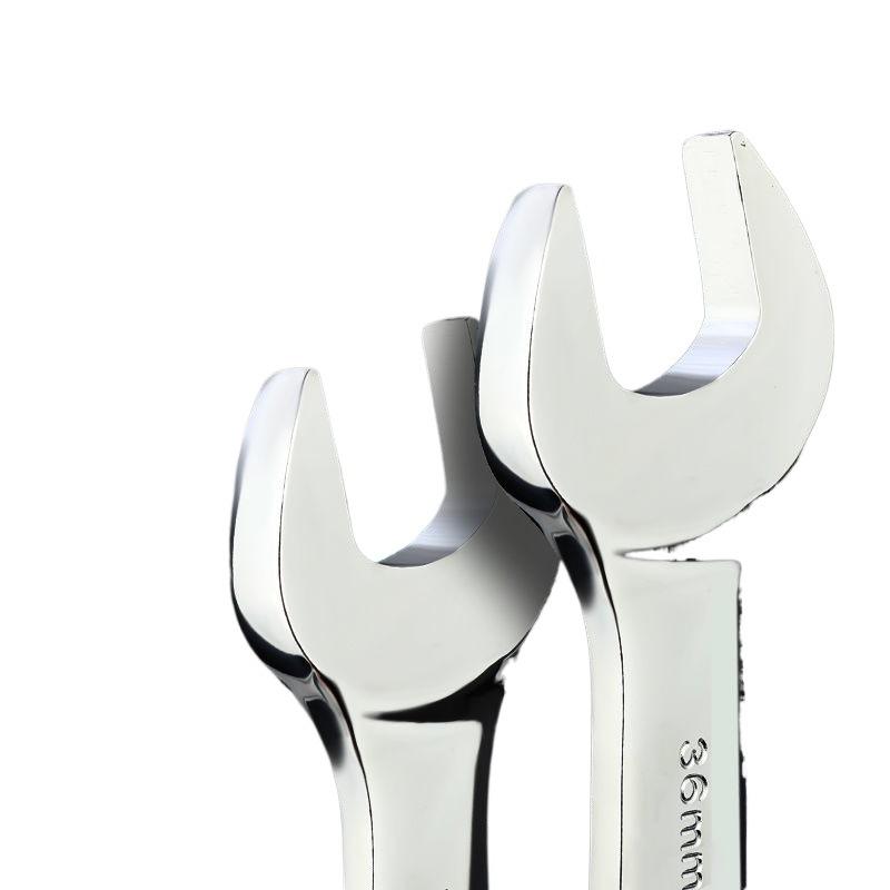 Set chei combinate cu capăt deschis și capăt inelar cu cap dublu - Set scule de reparații cu finisaj oglindă