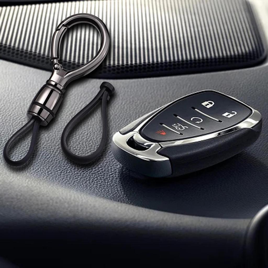 Car Fob Keychain Motorcycle Anti Lost Universal Key Holder Business Metal