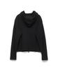 Hatchingroom Rough Hoodie Slub Black