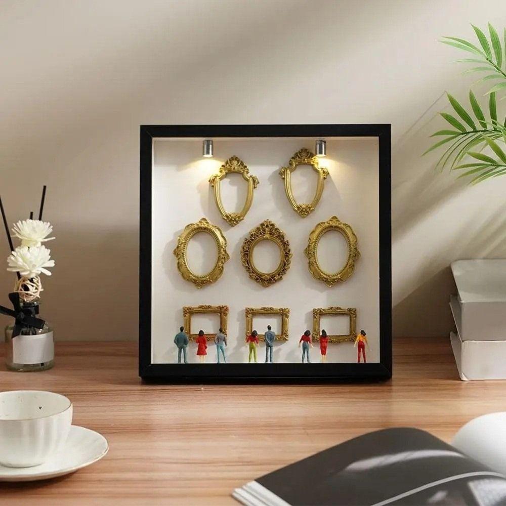 Caja de Sombras Creativa para Conservar Recuerdos Marco de Fotos Miniatura DIY Regalo de San Valentín