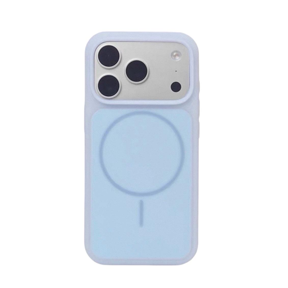

iPhone 17/16 Pro Max Silicone Case with Magnetic Ring and Button Integration in Transparent Jelly Design iPhone 17