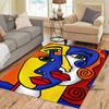 Customizable  Picasso Style Painting Printed Carpet Fashion Non-slip Floor Mat Outdoor Door Mat Play Mat Birthday Gift