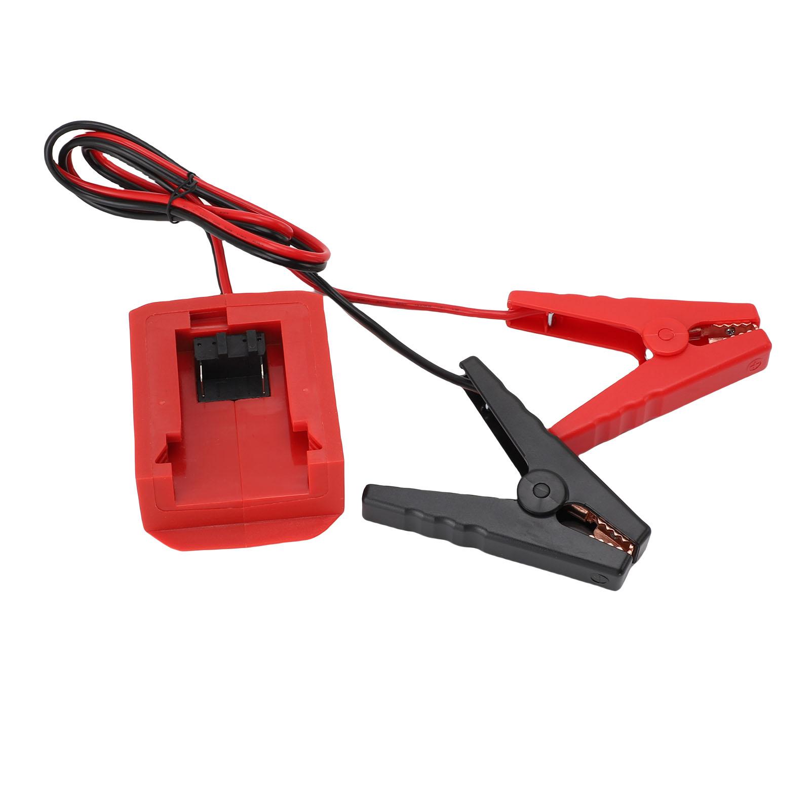 

Автомобільний затискач для пускових кабелів для 18В акумулятора Портативний інструмент для використання Літієвий акумулятор Пускові кабелі Автомобільний бустерний кабель