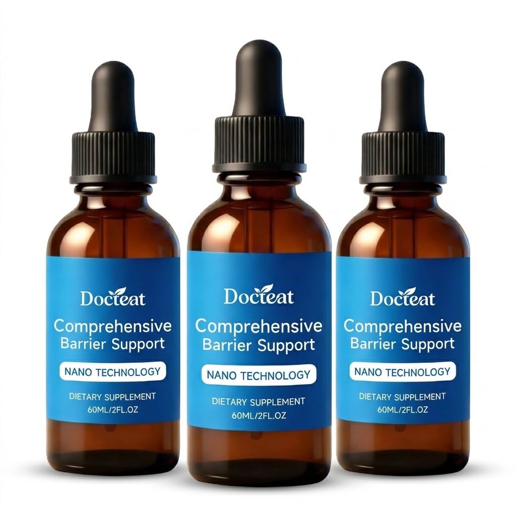 Docteat Comprehensive Barrier Support Drops with Zinc L-Carnosine & DGL (60 mL)