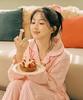 [Dossy] Silk-Fit Lovesome Long-Sleeve Couple Pajamas Set [Shipped from Korea] 100% Authentic
