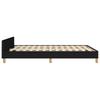Vidaxl Bed Frame Without Mattress, Black, 140X200 Cm, Upholstered