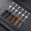 Vintage Cowhide Watch Strap Breathable Leather Watch Band 18mm 19mm 20mm 21mm 22mm 24mm Quick Relase Butterfly Buckle Bracelet