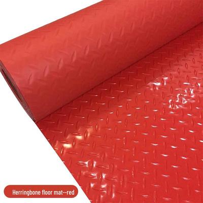 Jinsu Thick Herringbone Pattern Non-slip Plastic Floor Mat