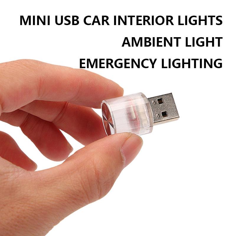 Car Led Interior Lights USB Mini Ambient Light Emergency Lighting Auto Decorative Atmosphere Lamp Universal Night Light