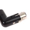 1Pc Audio Adapter Plug Adjustable Male To Female Right Angle Xlr Connector Metal Adapter 3Pin Black (Xlr 90 Degree Adapter)